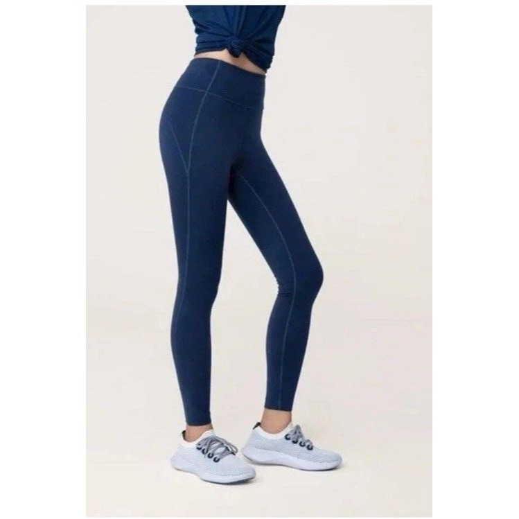 Allbirds Natural Leggings Wool Blend Women’s Size Small Navy Blue Athletic Gym